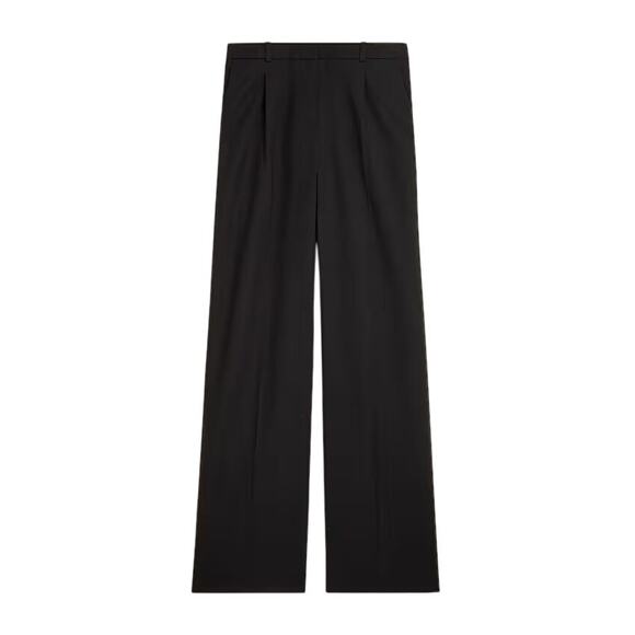 J.Crew Lower Rise Essential Wide Leg Pant City Twill Black Size 14 NWT - Picture 1 of 9